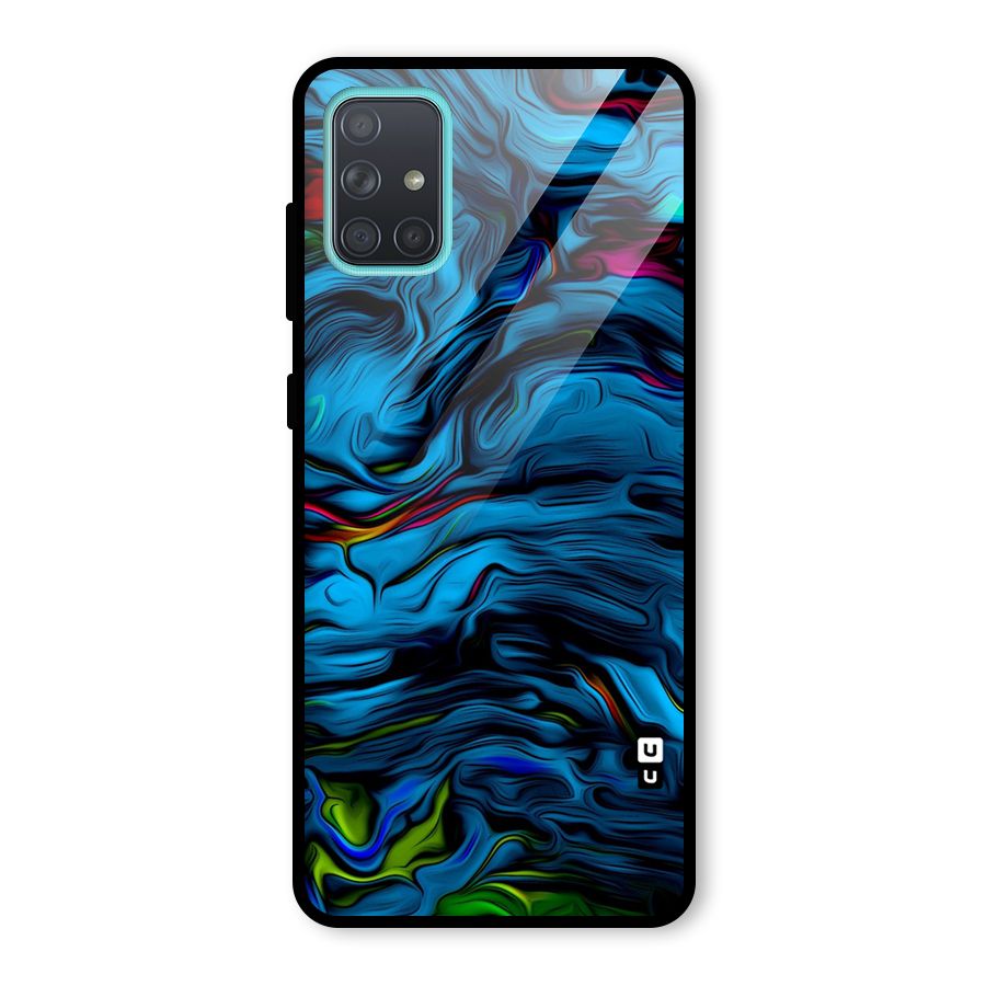 Beautiful Abstract Design Art Glass Back Case for Galaxy A71