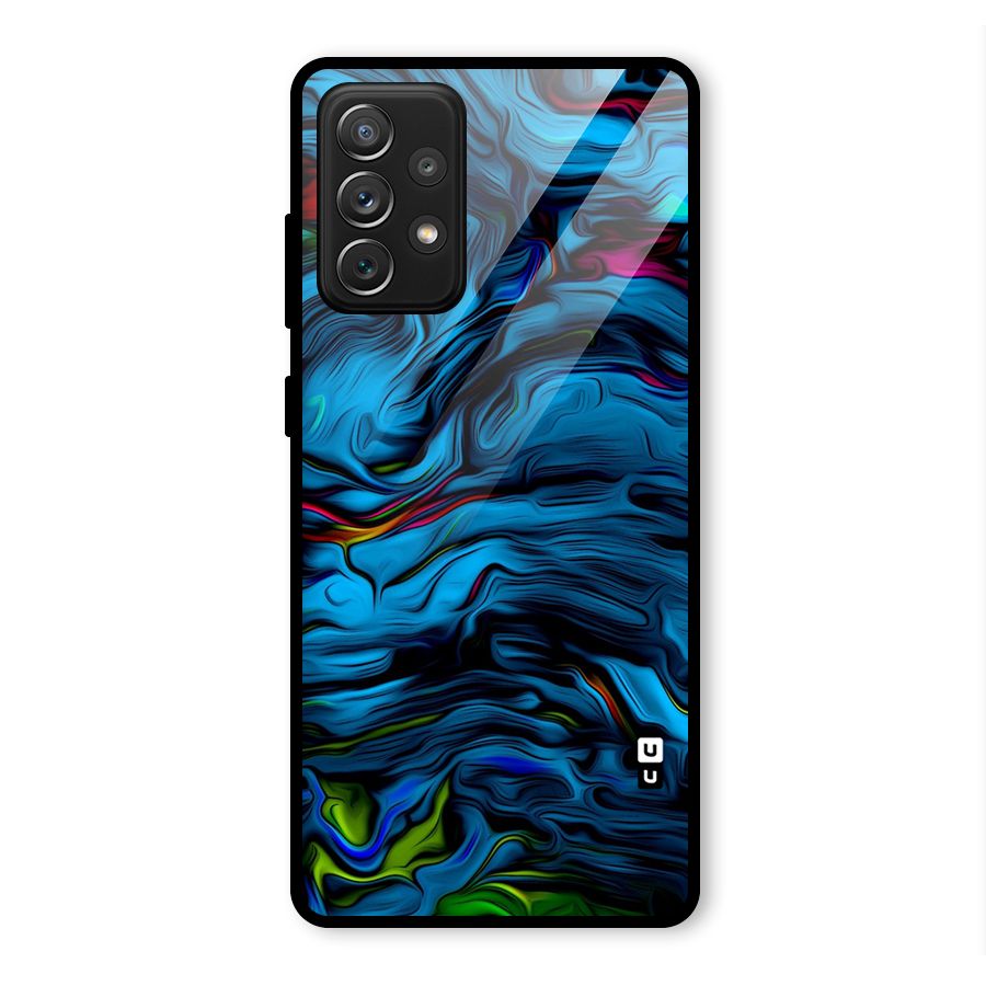 Beautiful Abstract Design Art Glass Back Case for Galaxy A72