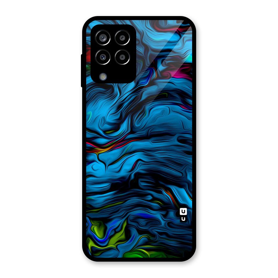 Beautiful Abstract Design Art Glass Back Case for Galaxy M33
