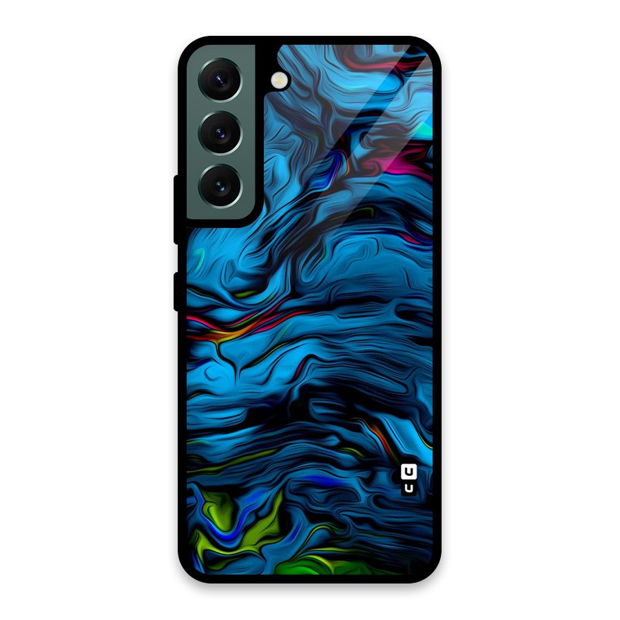 Beautiful Abstract Design Art Glass Back Case for Galaxy S22 5G