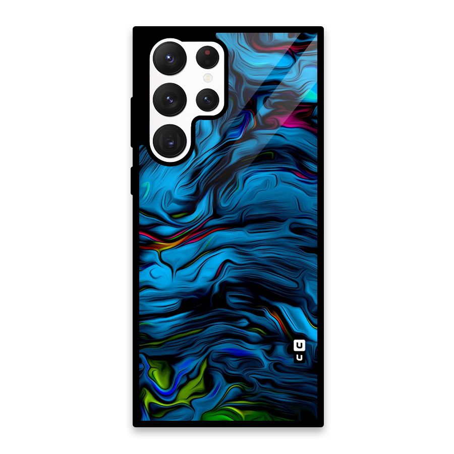 Beautiful Abstract Design Art Glass Back Case for Galaxy S22 Ultra 5G