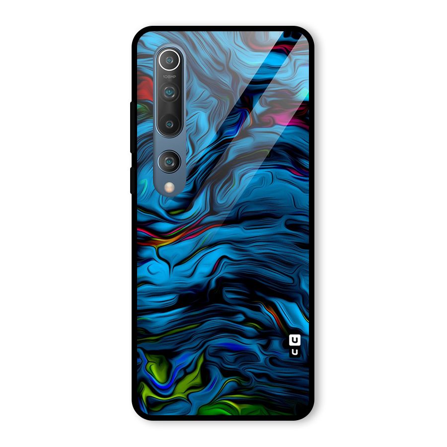 Beautiful Abstract Design Art Glass Back Case for Mi 10