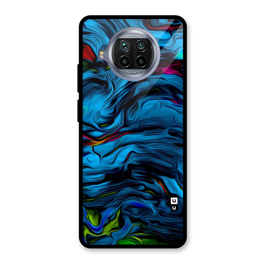 Beautiful Abstract Design Art Glass Back Case for Mi 10i