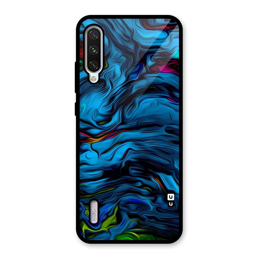 Beautiful Abstract Design Art Glass Back Case for Mi A3