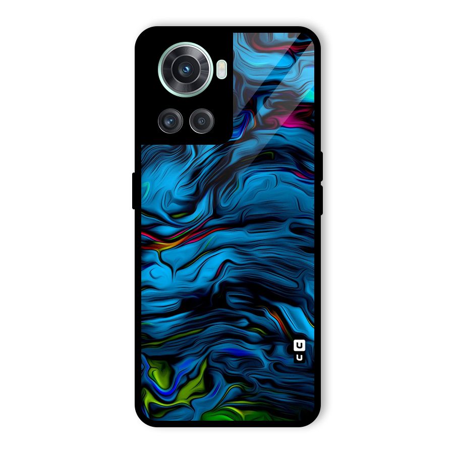 Beautiful Abstract Design Art Glass Back Case for OnePlus 10R