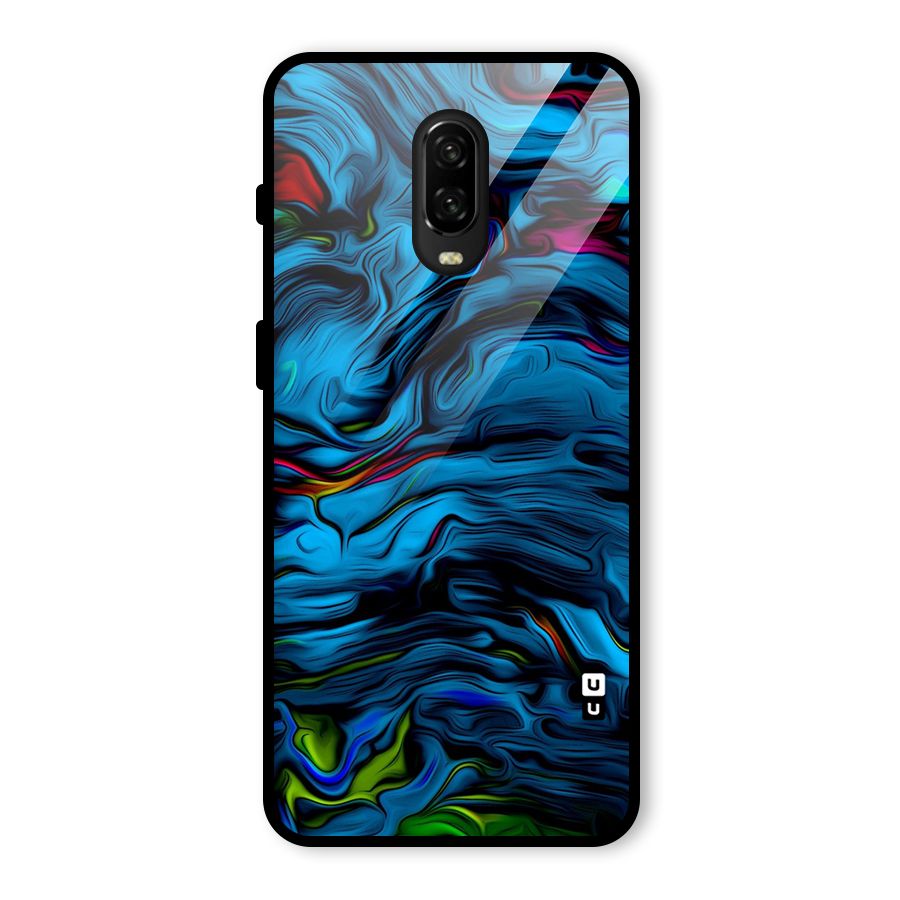 Beautiful Abstract Design Art Glass Back Case for OnePlus 6T
