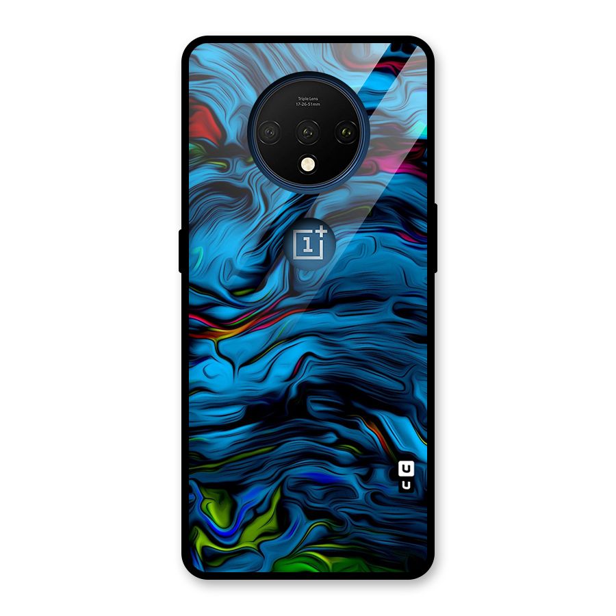 Beautiful Abstract Design Art Glass Back Case for OnePlus 7T