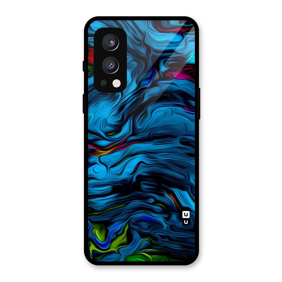 Beautiful Abstract Design Art Glass Back Case for OnePlus Nord 2 5G