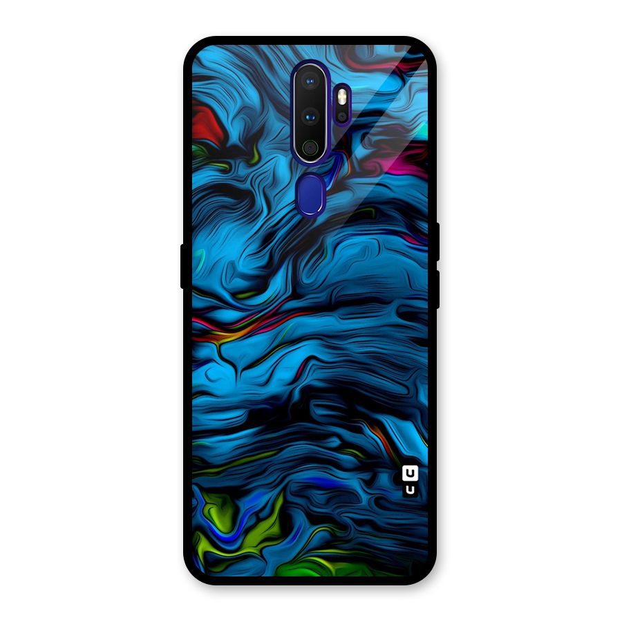 Beautiful Abstract Design Art Glass Back Case for Oppo A9 (2020)