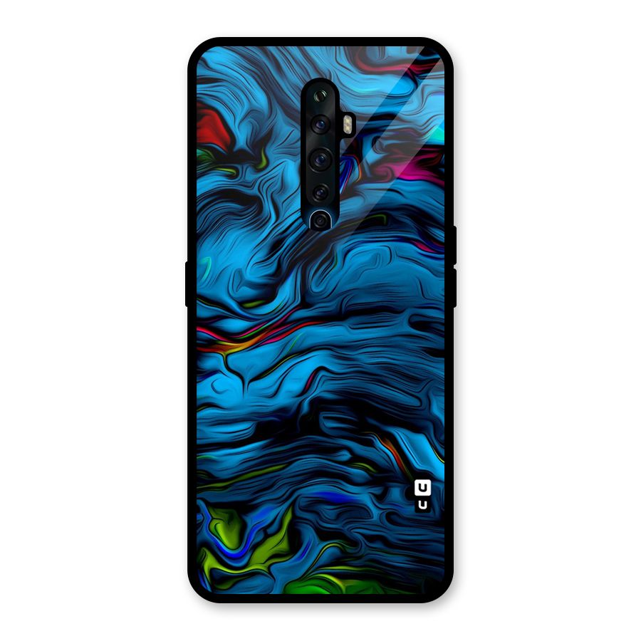 Beautiful Abstract Design Art Glass Back Case for Oppo Reno2 F