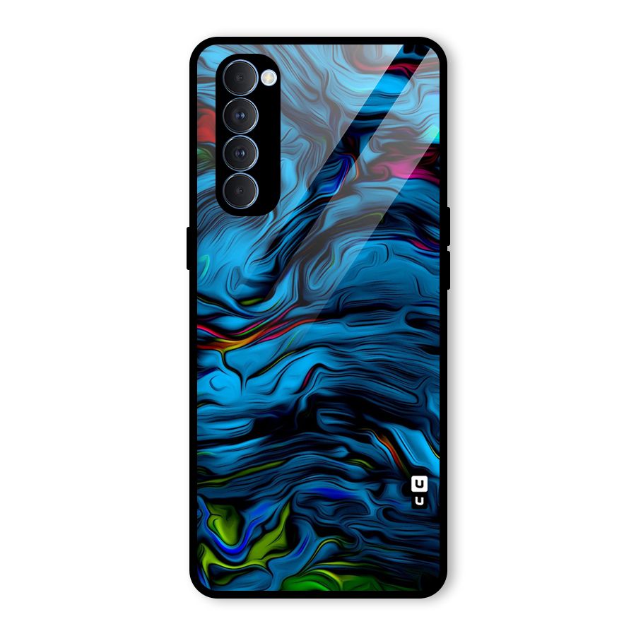 Beautiful Abstract Design Art Glass Back Case for Oppo Reno4 Pro