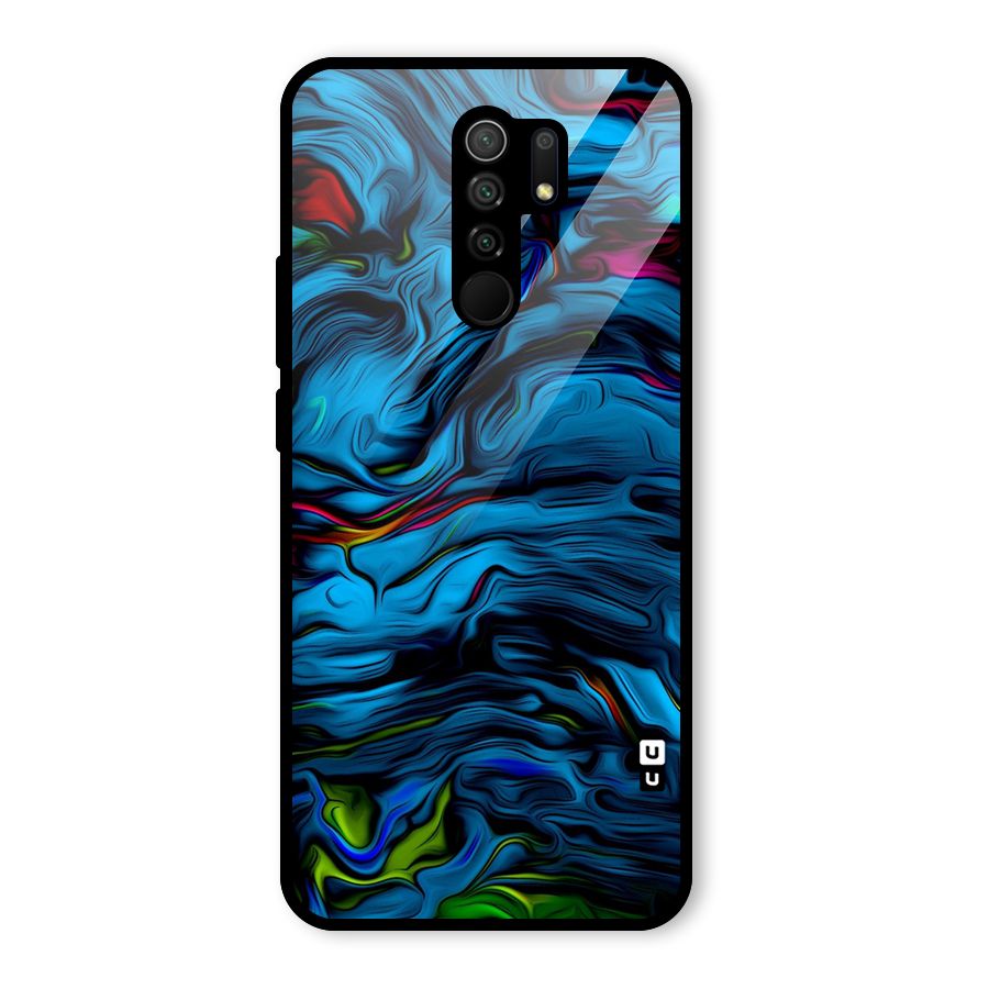 Beautiful Abstract Design Art Glass Back Case for Poco M2