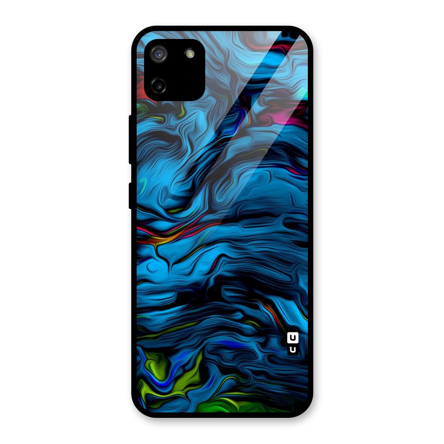 Beautiful Abstract Design Art Glass Back Case for Realme C11