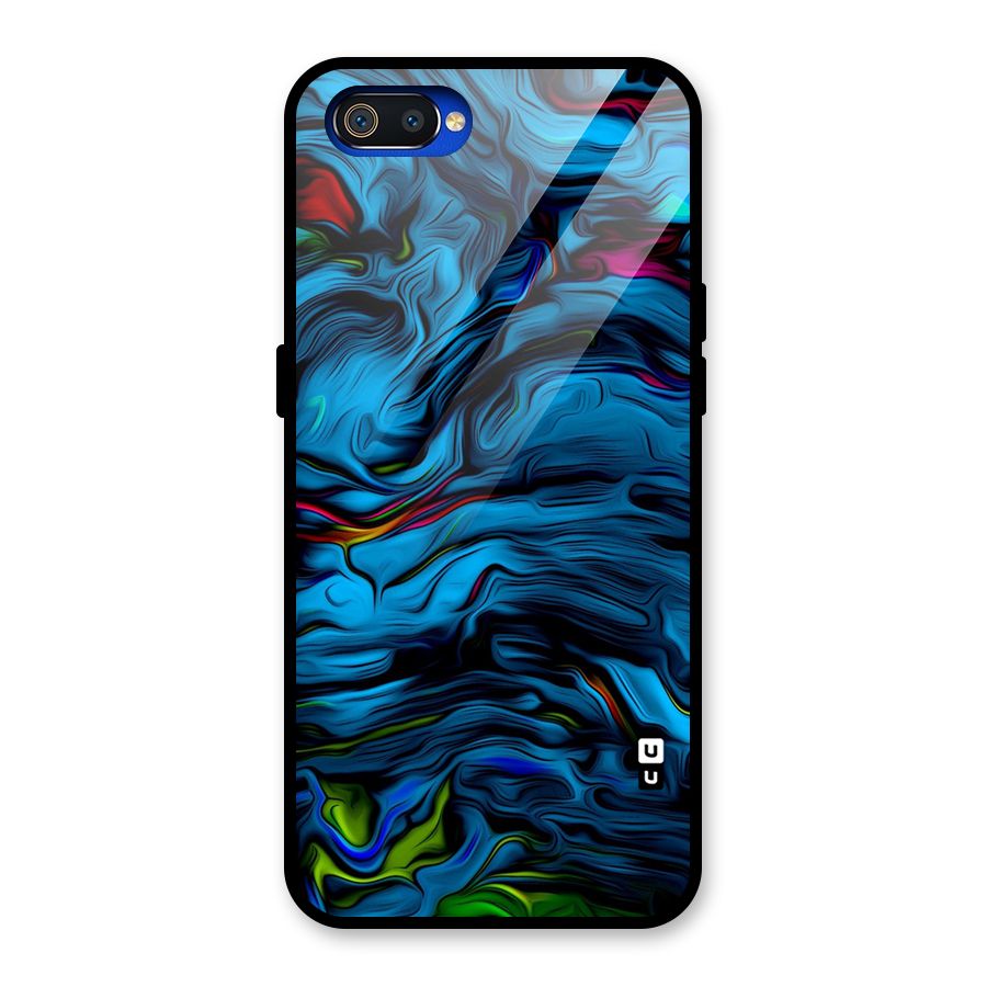 Beautiful Abstract Design Art Glass Back Case for Realme C2