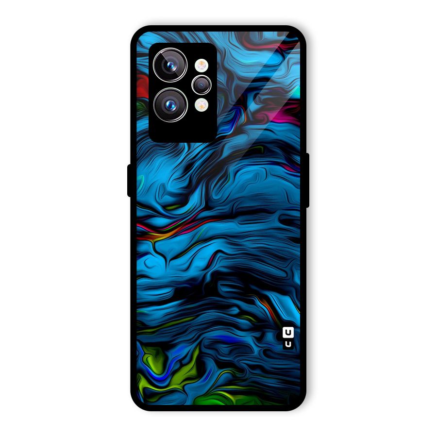 Beautiful Abstract Design Art Glass Back Case for Realme GT2 Pro