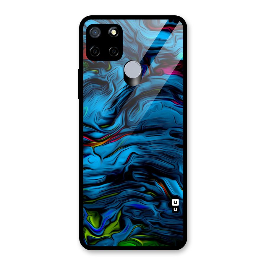 Beautiful Abstract Design Art Glass Back Case for Realme Narzo 20
