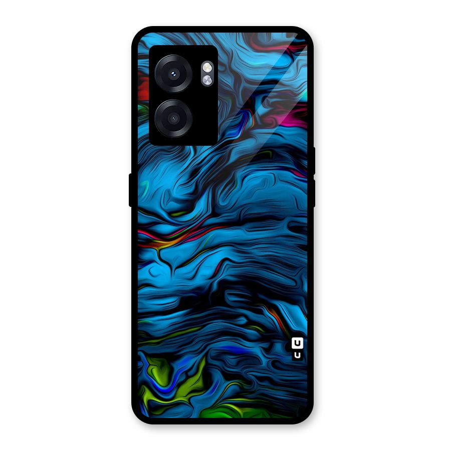 Beautiful Abstract Design Art Glass Back Case for Realme Narzo 50 5G