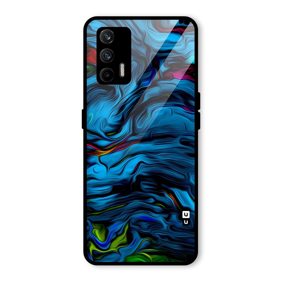 Beautiful Abstract Design Art Glass Back Case for Realme X7 Max