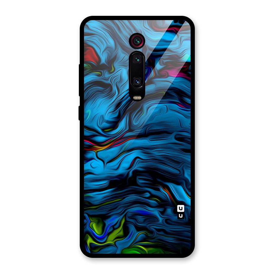 Beautiful Abstract Design Art Glass Back Case for Redmi K20