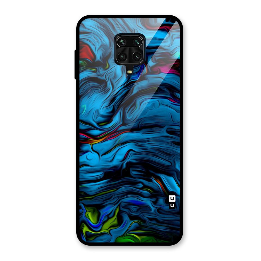 Beautiful Abstract Design Art Glass Back Case for Redmi Note 10 Lite
