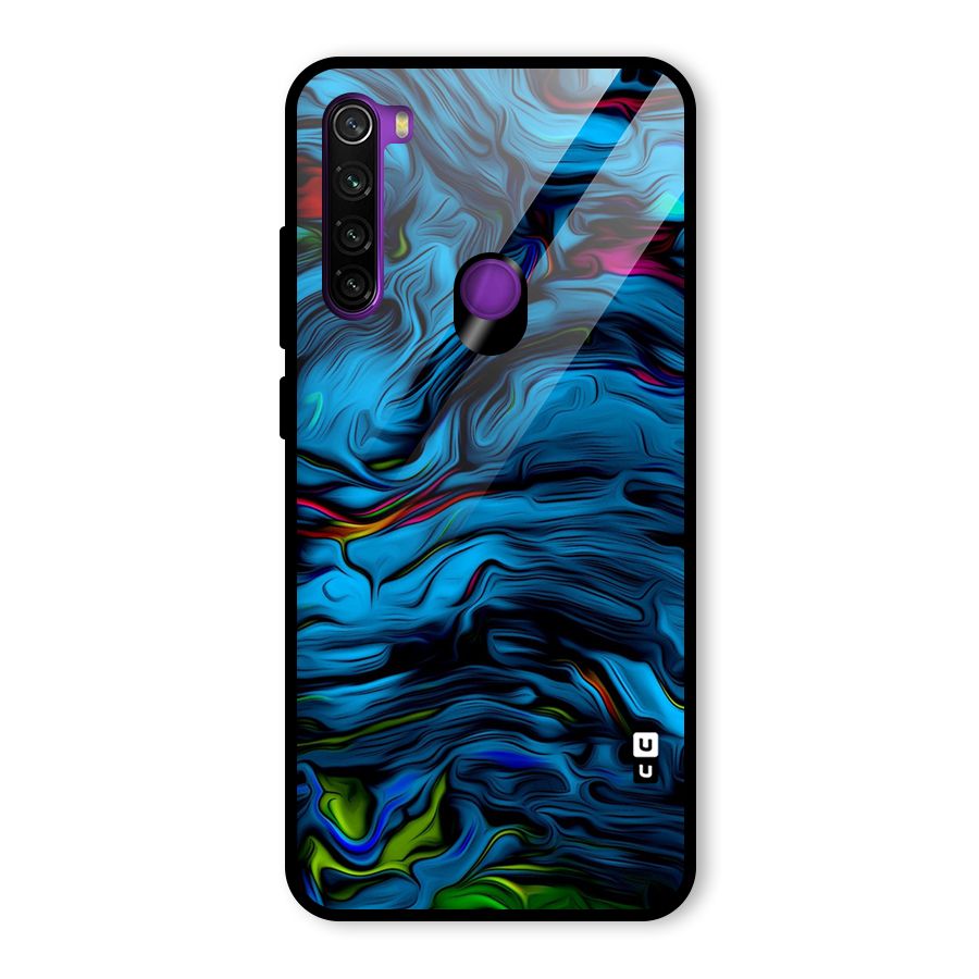 Beautiful Abstract Design Art Glass Back Case for Redmi Note 8