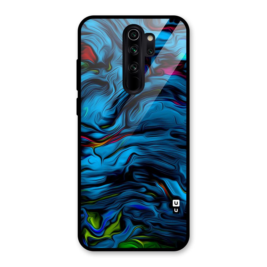 Beautiful Abstract Design Art Glass Back Case for Redmi Note 8 Pro