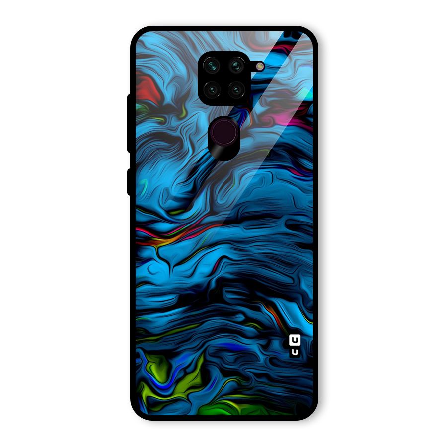 Beautiful Abstract Design Art Glass Back Case for Redmi Note 9