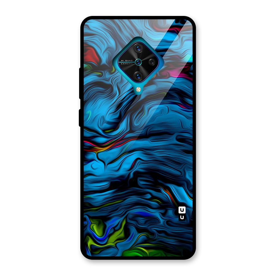 Beautiful Abstract Design Art Glass Back Case for Vivo S1 Pro