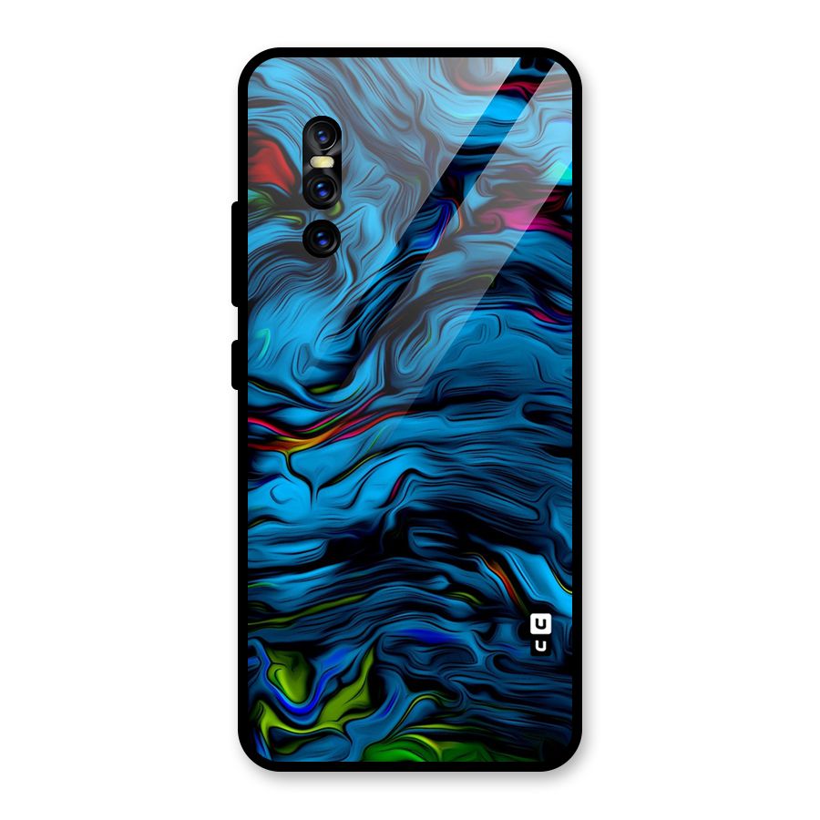 Beautiful Abstract Design Art Glass Back Case for Vivo V15 Pro