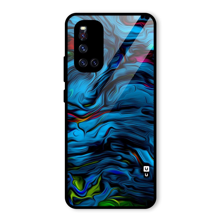 Beautiful Abstract Design Art Glass Back Case for Vivo V19