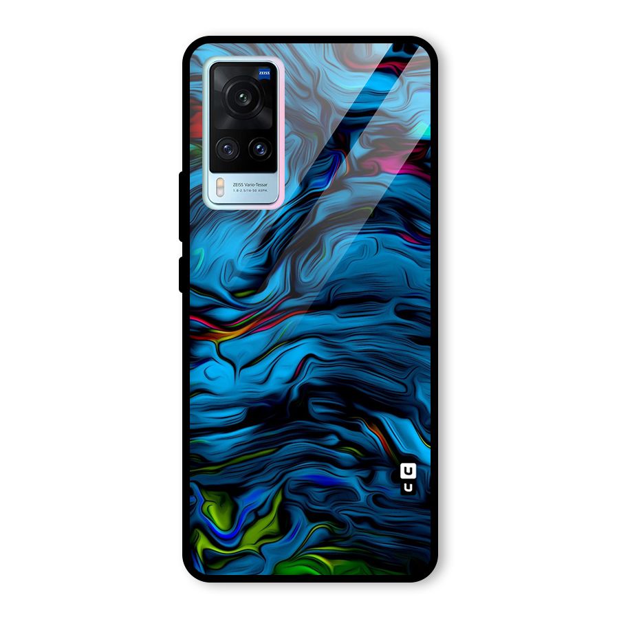 Beautiful Abstract Design Art Glass Back Case for Vivo X60