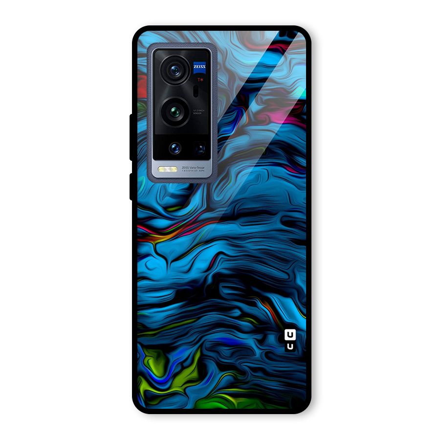 Beautiful Abstract Design Art Glass Back Case for Vivo X60 Pro Plus