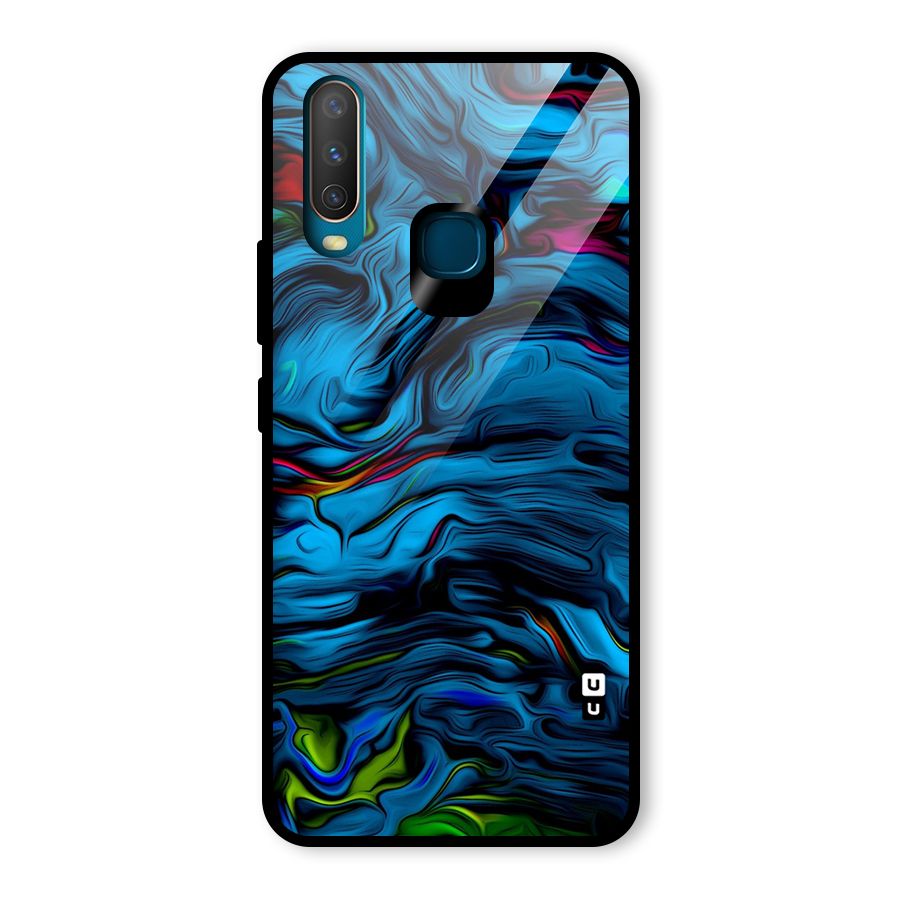 Beautiful Abstract Design Art Glass Back Case for Vivo Y15