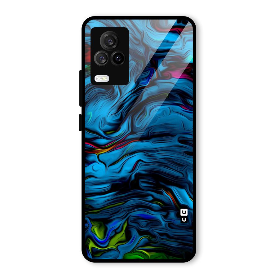 Beautiful Abstract Design Art Glass Back Case for Vivo iQOO 7 Legend 5G