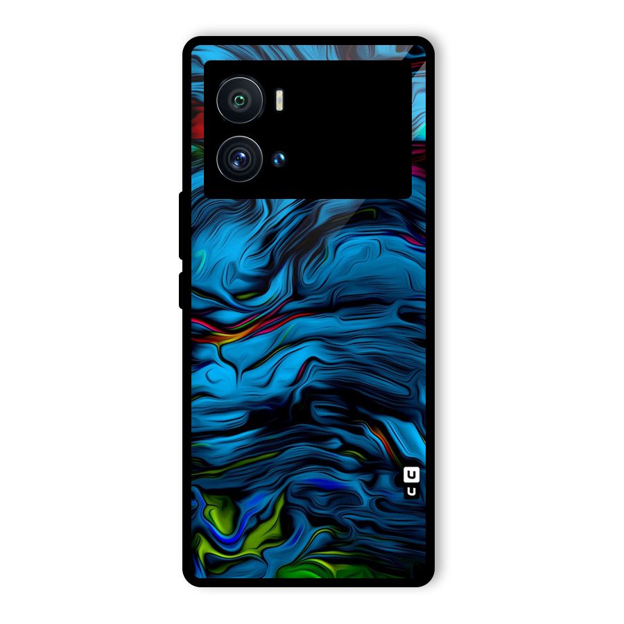 Beautiful Abstract Design Art Glass Back Case for Vivo iQOO 9 Pro