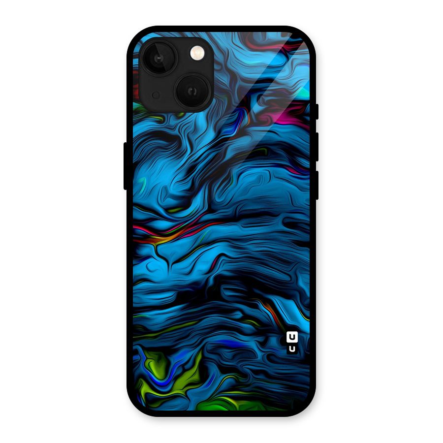 Beautiful Abstract Design Art Glass Back Case for iPhone 13