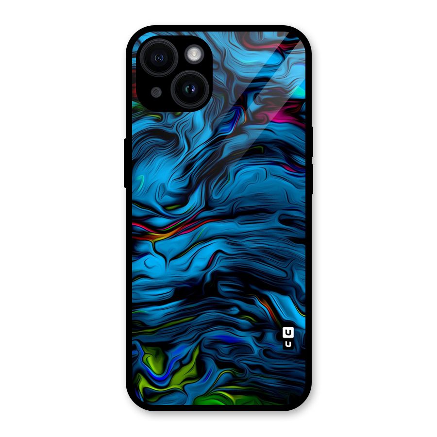 Beautiful Abstract Design Art Glass Back Case for iPhone 14