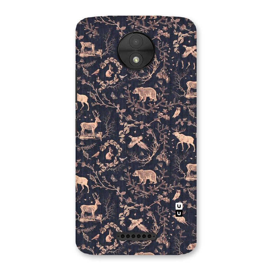 Beautiful Animal Design Back Case for Moto C