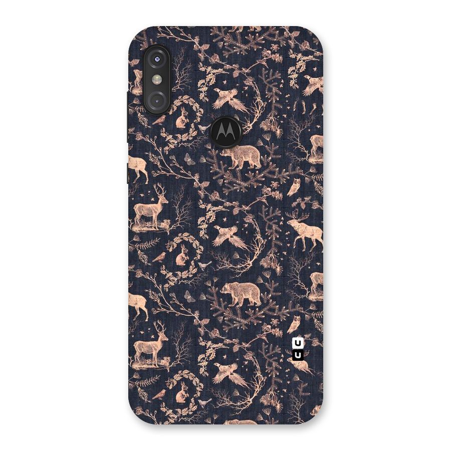 Beautiful Animal Design Back Case for Motorola One Power