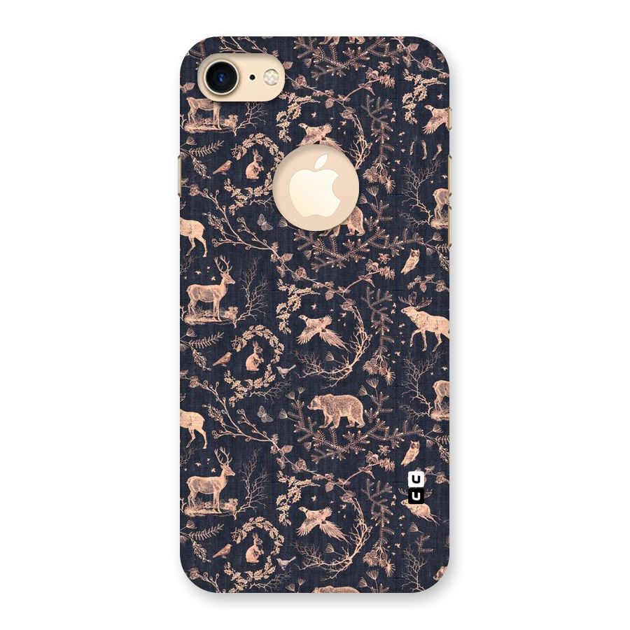 Beautiful Animal Design Back Case for iPhone 8 Logo Cut