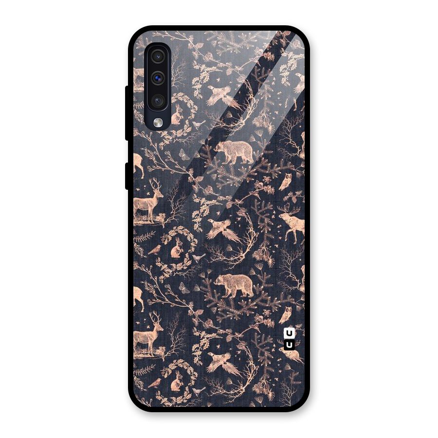 Beautiful Animal Design Glass Back Case for Galaxy A30s