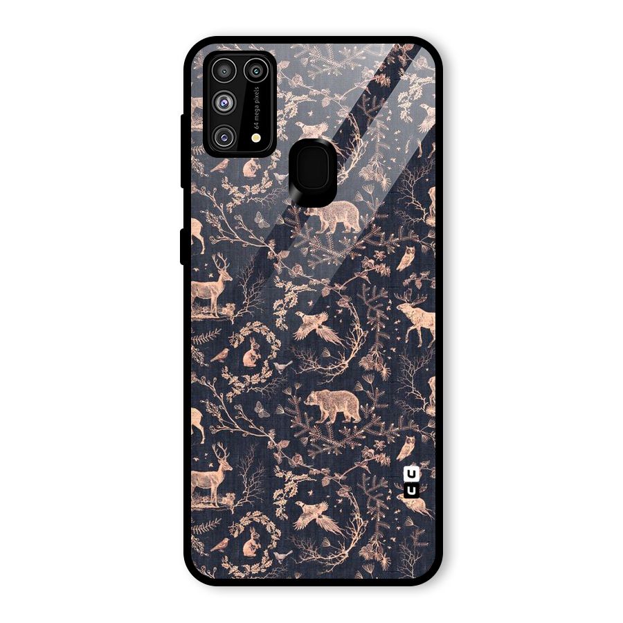Beautiful Animal Design Glass Back Case for Galaxy F41