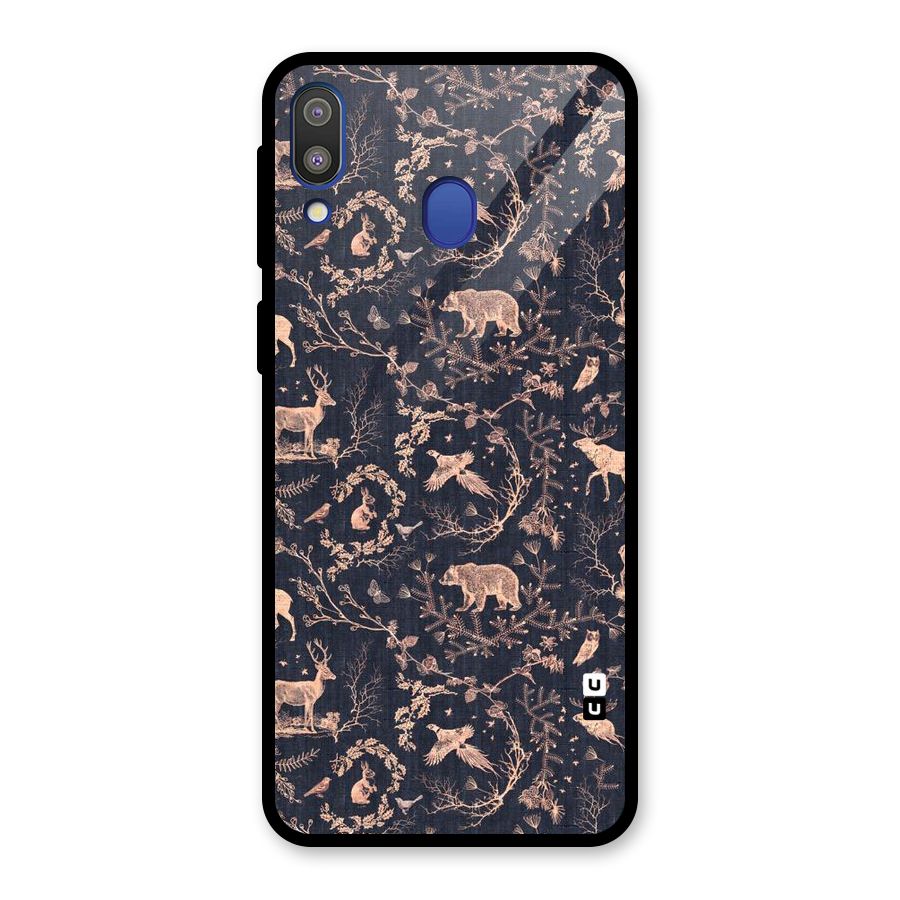 Beautiful Animal Design Glass Back Case for Galaxy M20
