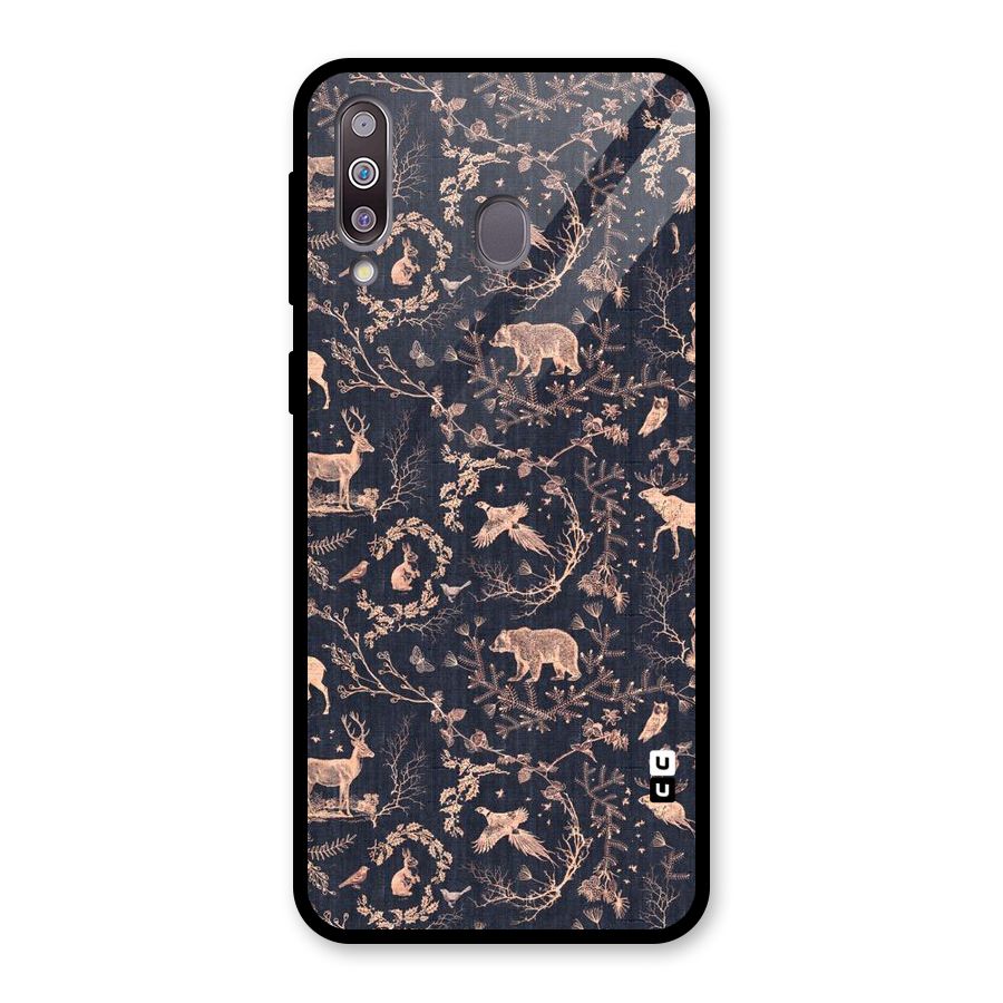 Beautiful Animal Design Glass Back Case for Galaxy M30