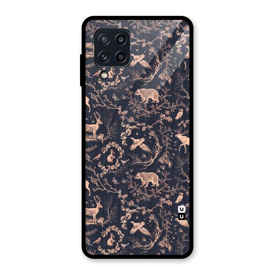 Beautiful Animal Design Glass Back Case for Galaxy M32