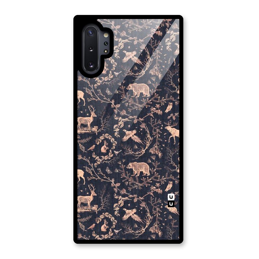 Beautiful Animal Design Glass Back Case for Galaxy Note 10 Plus