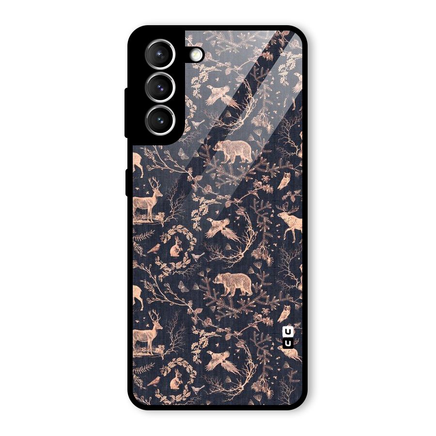 Beautiful Animal Design Glass Back Case for Galaxy S21 5G