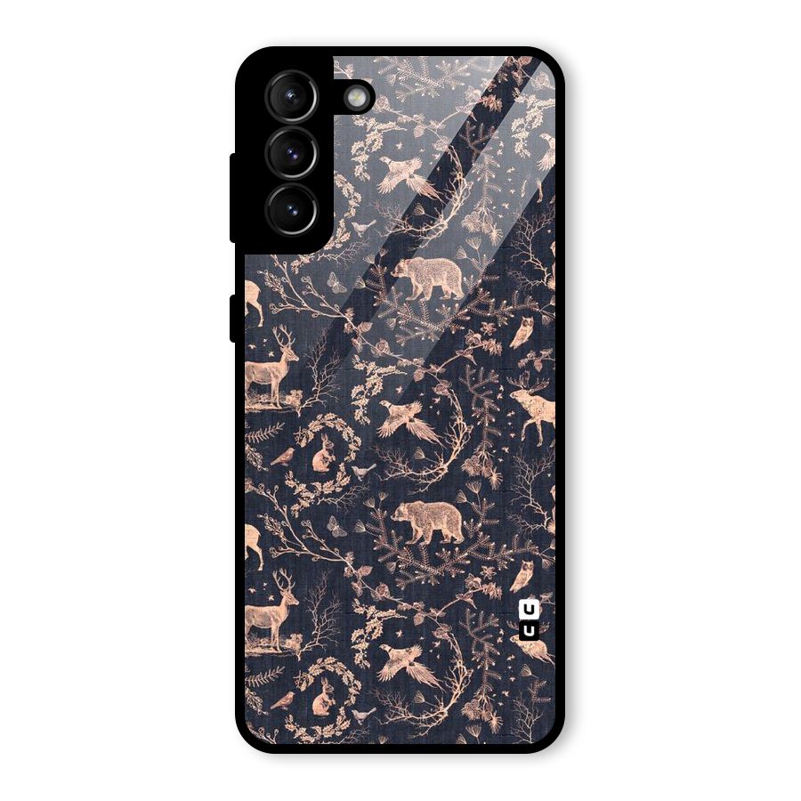 Beautiful Animal Design Glass Back Case for Galaxy S21 Plus