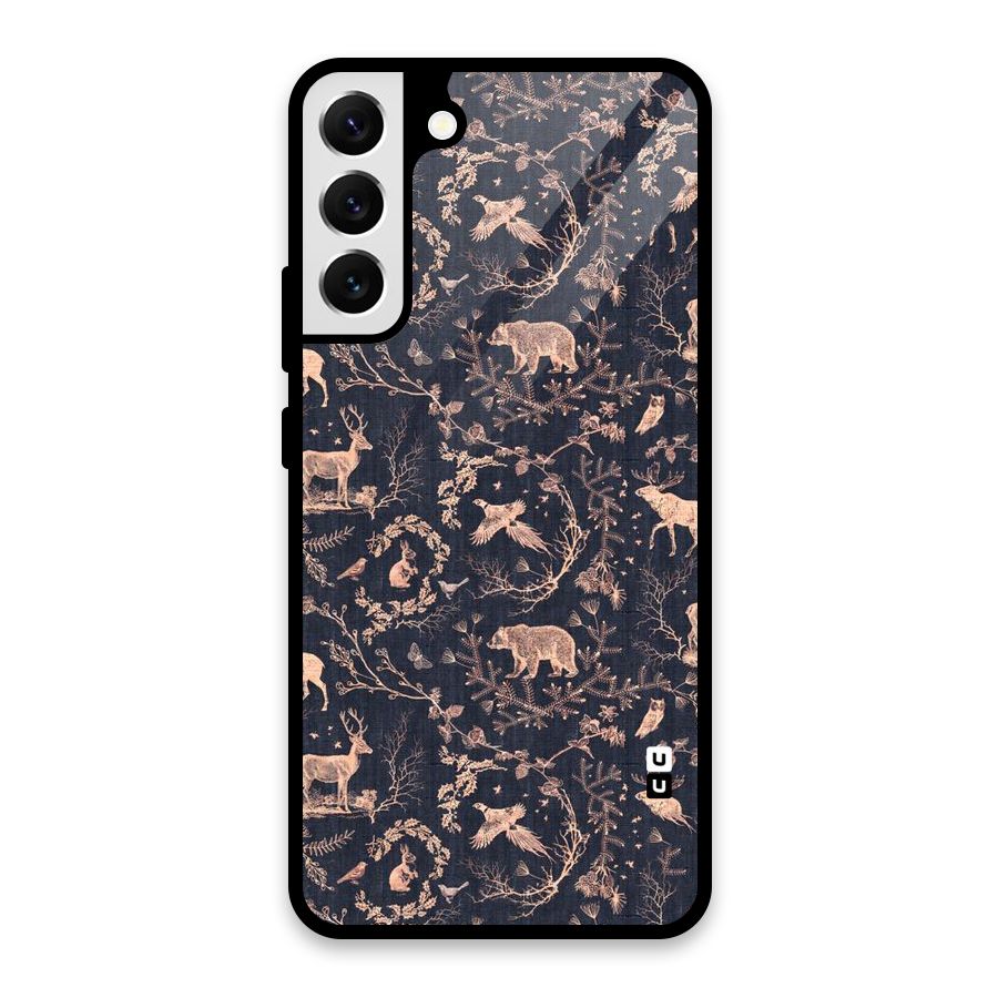 Beautiful Animal Design Glass Back Case for Galaxy S22 Plus 5G