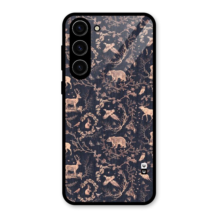 Beautiful Animal Design Glass Back Case for Galaxy S23 Plus